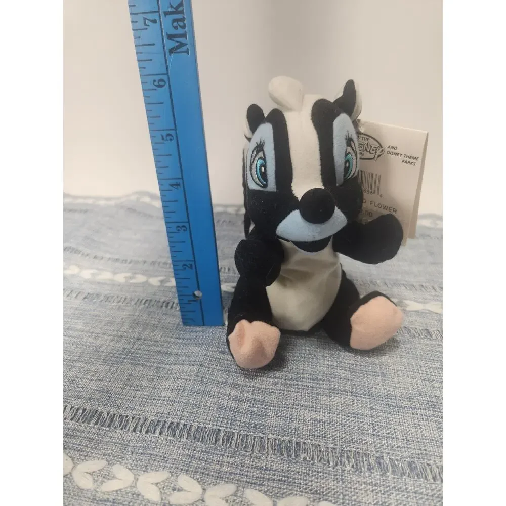 Vintage Disney Store Flower Skunk Mini Bean Bag Plush Bambi NWT Disney Parks 6